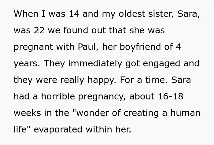 Text excerpt about a lady dealing with her sister’s bad ex and pregnancy woes reveals emotional turmoil and family dynamics. Text excerpt about a lady dealing with her sister’s bad ex and pregnancy woes reveals emotional turmoil and family dynamics.
