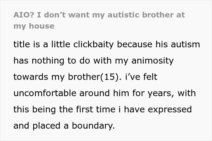 Mom feels unsafe around her autistic brother, family brushes off her fears about her child’s safety and boundaries. Mom feels unsafe around her autistic brother, family brushes off her fears about her child’s safety and boundaries.