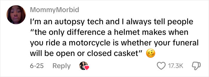 Screenshot of a social media post by an autopsy tech sharing insights on common causes of accidental deaths. Screenshot of a social media post by an autopsy tech sharing insights on common causes of accidental deaths.