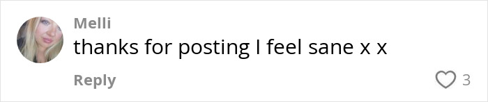 Comment from Melli expressing gratitude for the post, highlighting support in normalizing period leaks and reducing stigma. Comment from Melli expressing gratitude for the post, highlighting support in normalizing period leaks and reducing stigma.