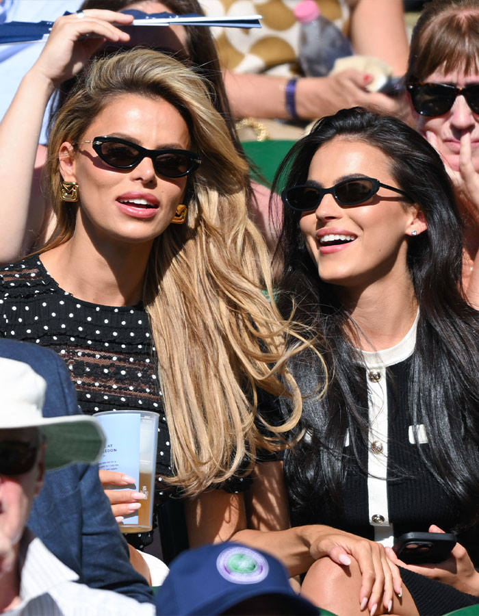 Brooks Nader and a friend wearing sunglasses, praised for normalizing period leaks during a public event. Brooks Nader and a friend wearing sunglasses, praised for normalizing period leaks during a public event.