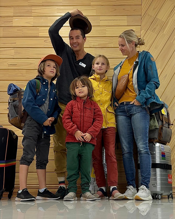 Family with three children at the airport, unrelated to dad throws 7YO son off cliff to teach him to face fears story. Family with three children at the airport, unrelated to dad throws 7YO son off cliff to teach him to face fears story.