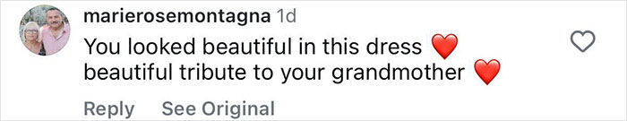 Comment praising a granddaughter for reviving Grace Kelly’s legendary look with a beautiful tribute dress. Comment praising a granddaughter for reviving Grace Kelly’s legendary look with a beautiful tribute dress.
