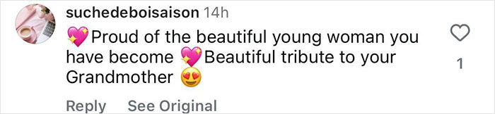 Comment praising Grace Kelly’s granddaughter for reviving her grandmother’s legendary look at a charity event. Comment praising Grace Kelly’s granddaughter for reviving her grandmother’s legendary look at a charity event.