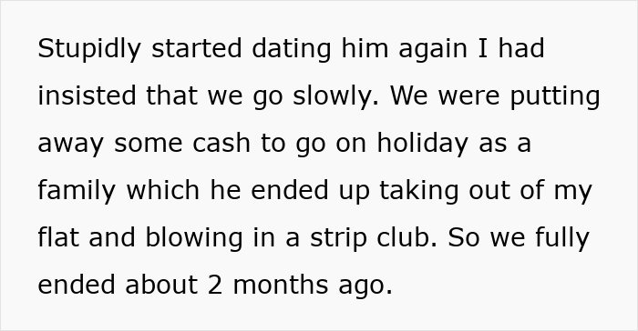 Text excerpt about a man canceling plans to go on a cycle trip instead of watching his daughter and its impact on the relationship. Text excerpt about a man canceling plans to go on a cycle trip instead of watching his daughter and its impact on the relationship.