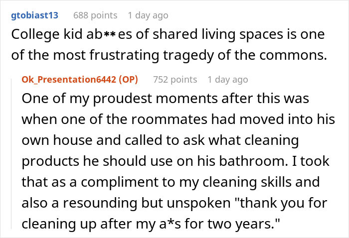 College students finally pick up after themselves when their only female roommate gets petty about cleanliness. College students finally pick up after themselves when their only female roommate gets petty about cleanliness.