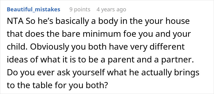 Comment discussing a man cancelling plans to go on a cycle trip instead of watching his daughter, questioning his role as a parent. Comment discussing a man cancelling plans to go on a cycle trip instead of watching his daughter, questioning his role as a parent.