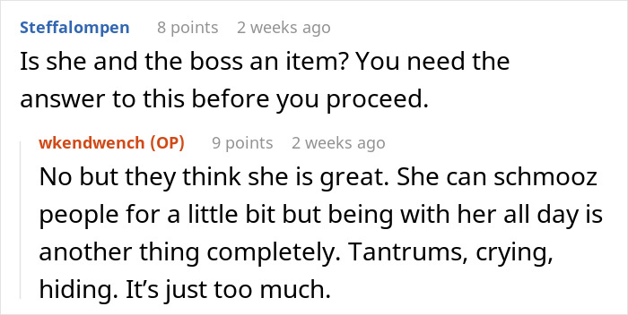 Online discussion about a lazy worker doing the bare minimum and demanding half of coworkers commission for help.