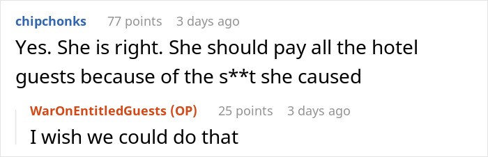 Screenshot of a conversation discussing a hotel pool incident involving karens kid poop and its consequences.