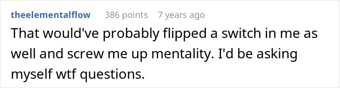 Comment about husband feeling sick and confused after realizing who their son is named after, expressing shock and questions. Comment about husband feeling sick and confused after realizing who their son is named after, expressing shock and questions.