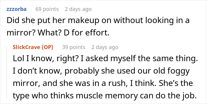 Screenshot of a Reddit conversation about a niece’s makeup and an aunt treating it like a Sephora experience. Screenshot of a Reddit conversation about a niece’s makeup and an aunt treating it like a Sephora experience.