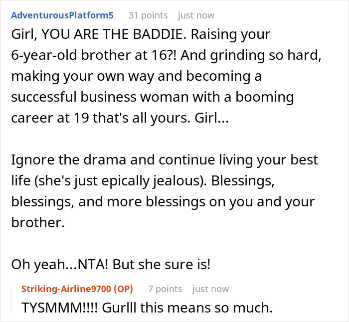 Comment discussing a young woman ditching bestie for a wannabe influencer and conflict over studio party use. Comment discussing a young woman ditching bestie for a wannabe influencer and conflict over studio party use.