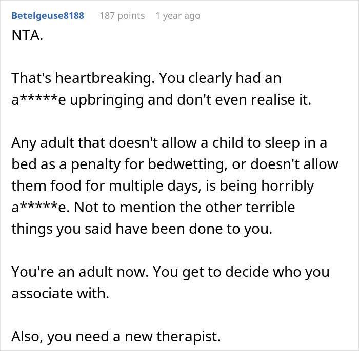 Comment discussing the refusal to associate with unhinged stepfather who burned a father’s picture. Comment discussing the refusal to associate with unhinged stepfather who burned a father’s picture.