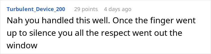 Screenshot of a Reddit comment discussing a job interview fail with a 99% chance of getting hired scenario. Screenshot of a Reddit comment discussing a job interview fail with a 99% chance of getting hired scenario.