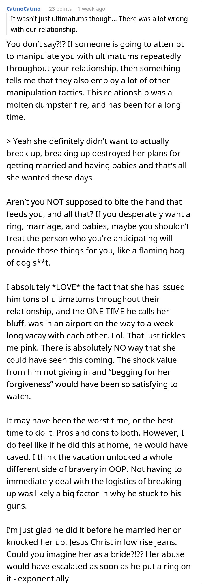 Lady’s Manipulative Plan Backfires When BF Refuses To Date Again After She Dumps Him Before Vacay