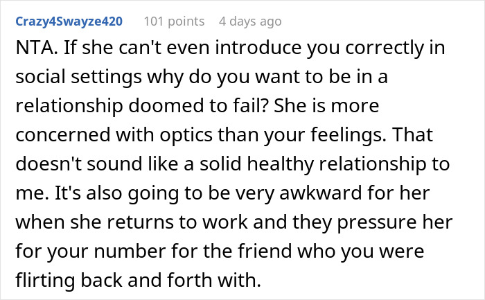 Comment discussing a man publicly demoted to friend by his girlfriend and his confident flirty bachelor response. Comment discussing a man publicly demoted to friend by his girlfriend and his confident flirty bachelor response.