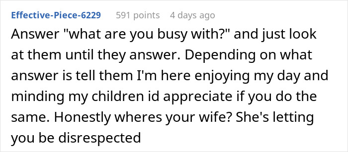 A woman lounges on the couch while a man runs after a child, showing tension in their family arrangement. A woman lounges on the couch while a man runs after a child, showing tension in their family arrangement.