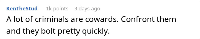 Comment on a social platform discussing car thieves fleeing quickly after being outsmarted by a heroic figure in underwear. Comment on a social platform discussing car thieves fleeing quickly after being outsmarted by a heroic figure in underwear.