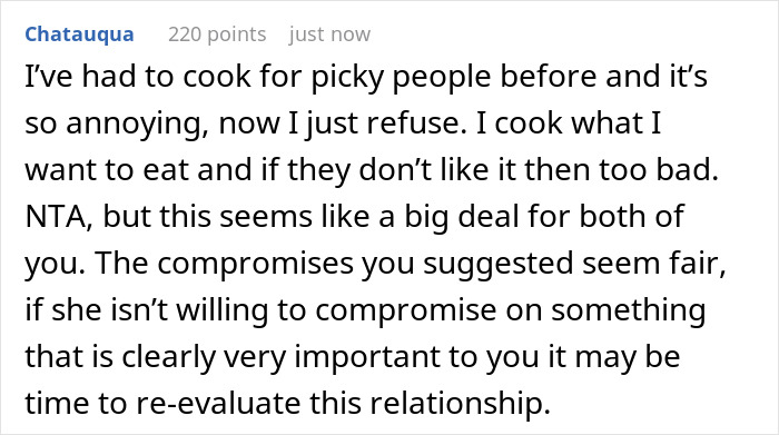 Woman Has The Palate Of A Five Year Old, Her BF Starts Refusing To Cook For Her Woman Has The Palate Of A Five Year Old, Her BF Starts Refusing To Cook For Her