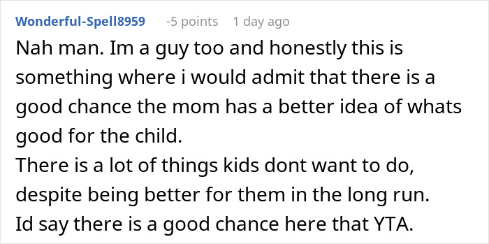 Comment discussing a mom wanting to give her daughter a menstruation celebration, debating if it goes too far. Comment discussing a mom wanting to give her daughter a menstruation celebration, debating if it goes too far.