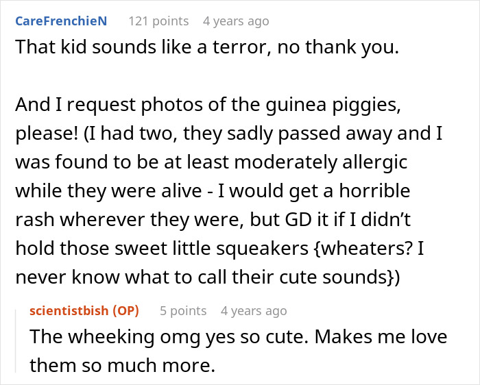Screenshot of an online discussion about a neighbor refusing to babysit an undisciplined kid causing conflict with the kid’s mom. Screenshot of an online discussion about a neighbor refusing to babysit an undisciplined kid causing conflict with the kid’s mom.