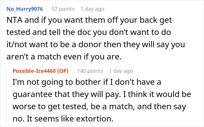 Screenshot of an online discussion about parents and kid care, focusing on parenting concerns and medical testing advice. Screenshot of an online discussion about parents and kid care, focusing on parenting concerns and medical testing advice.