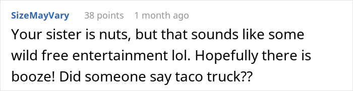 Screenshot of a comment discussing a guy skipping his sister’s re-birth party due to discomfort watching the event. Screenshot of a comment discussing a guy skipping his sister’s re-birth party due to discomfort watching the event.