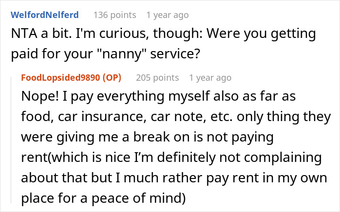 Reddit user discusses responsibility of caring for half-siblings and the decision to move out at age 20.