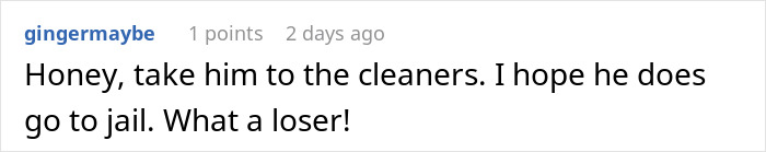 Screenshot of an online comment expressing frustration about a man facing legal consequences as a deadbeat dad. Screenshot of an online comment expressing frustration about a man facing legal consequences as a deadbeat dad.