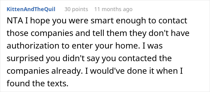 Comment about woman finding contractors quoting jobs for her home and warning about unauthorized contact with companies. Comment about woman finding contractors quoting jobs for her home and warning about unauthorized contact with companies.