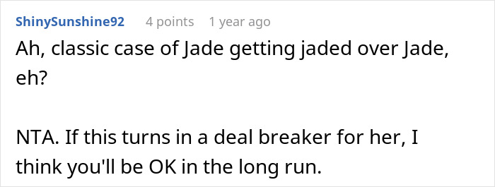 Screenshot of an online comment discussing a woman furious her partner won’t rename their cat for her. Screenshot of an online comment discussing a woman furious her partner won’t rename their cat for her.