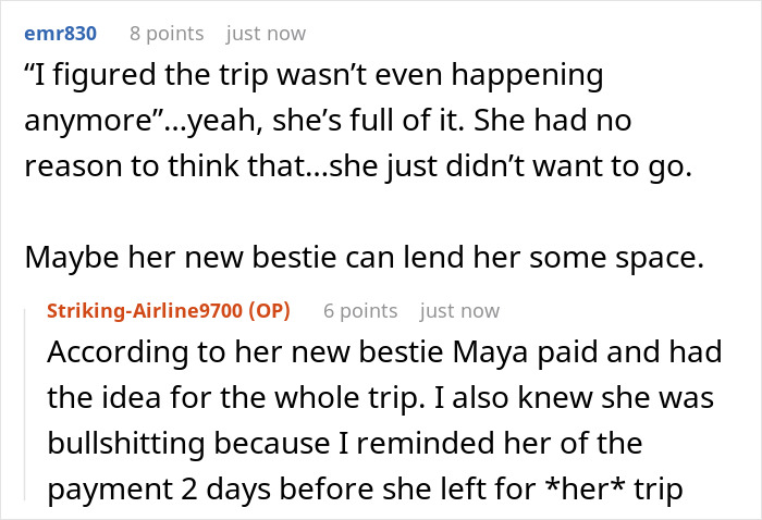 Online forum discussion about a lady ditching her bestie for a wannabe influencer and conflict over studio use for a party. Online forum discussion about a lady ditching her bestie for a wannabe influencer and conflict over studio use for a party.