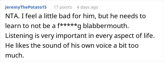 Comment on a job interview fail, highlighting a guy with a 99% chance of getting hired but losing it quickly. Comment on a job interview fail, highlighting a guy with a 99% chance of getting hired but losing it quickly.