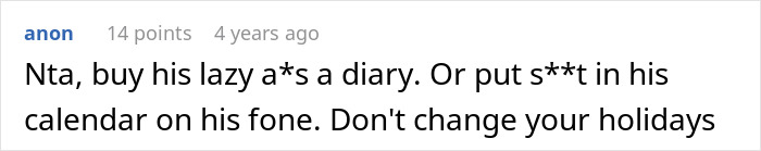 Screenshot of a comment discussing a man canceling his girlfriend’s plans to go on a cycle trip instead of watching his daughter. Screenshot of a comment discussing a man canceling his girlfriend’s plans to go on a cycle trip instead of watching his daughter.