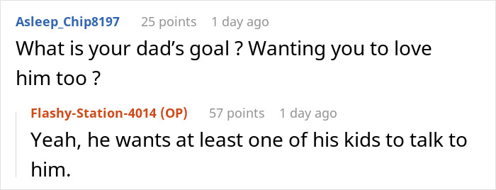 Reddit conversation about a dad wanting daughter to accept stepmom and issues with his kids avoiding him. Reddit conversation about a dad wanting daughter to accept stepmom and issues with his kids avoiding him.