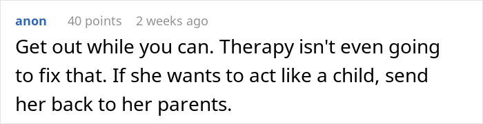 Screenshot of an online comment about a wife obsessed with looking like an Asian child after bizarre plastic surgeries. Screenshot of an online comment about a wife obsessed with looking like an Asian child after bizarre plastic surgeries.