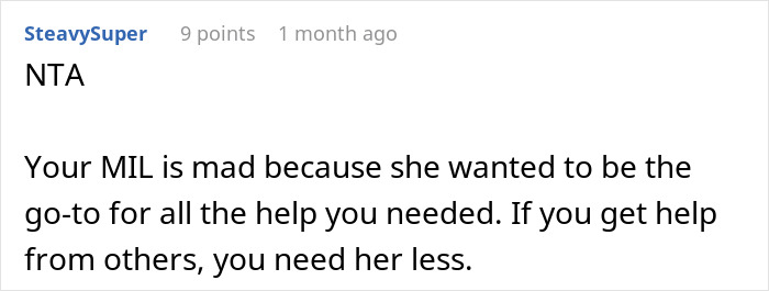 Screenshot of a user comment discussing a woman battling cancer asking for help and criticism from her MIL calling it tacky and dramatic. Screenshot of a user comment discussing a woman battling cancer asking for help and criticism from her MIL calling it tacky and dramatic.