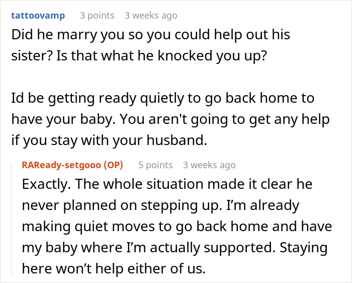 Reddit conversation about a pregnant woman refusing to babysit niblings and dealing with husbands and family issues. Reddit conversation about a pregnant woman refusing to babysit niblings and dealing with husbands and family issues.