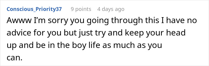 Comment expressing sympathy and encouragement as a dad tries to save his child’s life and faces a disheartening truth.