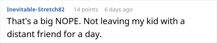 Text comment on screen expressing refusal to lend daughter for wedding, showing woman too stunned to answer request. Text comment on screen expressing refusal to lend daughter for wedding, showing woman too stunned to answer request.