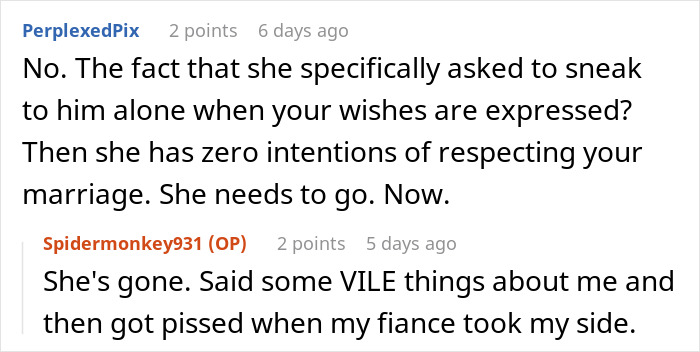 Comments discussing a fiancé’s female friend demanding speech, matching dress, best man role, and bride’s reaction. Comments discussing a fiancé’s female friend demanding speech, matching dress, best man role, and bride’s reaction.