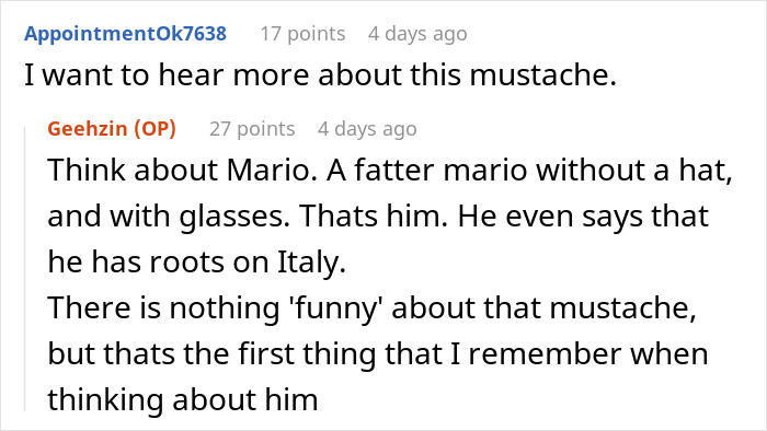 Reddit user discussing a boss telling a guy to message after every client, then ignoring him for three hours.