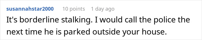 User comment about a single mom feeling uncomfortable due to her boss frequently showing up at her home. User comment about a single mom feeling uncomfortable due to her boss frequently showing up at her home.