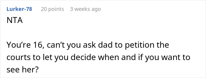 Screenshot of a forum comment debating a teen expected to pause his life and babysit fiancé’s kids by absentee mom. Screenshot of a forum comment debating a teen expected to pause his life and babysit fiancé’s kids by absentee mom.