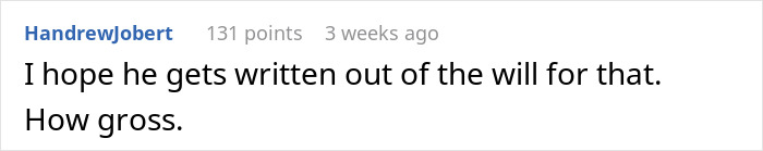 Screenshot of a comment reacting to a best man’s speech comparing the groom’s bride choice to an IKEA shopping trip.