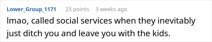 Text conversation showing comment about absentee mom expecting teen to babysit fiancé's kids during their dates. Text conversation showing comment about absentee mom expecting teen to babysit fiancé's kids during their dates.