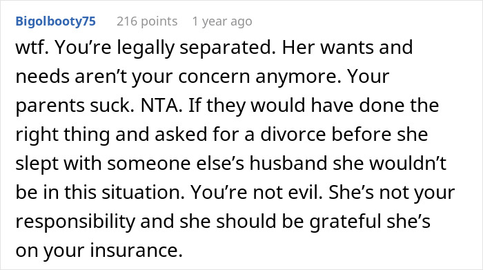 Comment on legal separation and divorce issues after wife leaves for affair partner and faces tragic loss. Comment on legal separation and divorce issues after wife leaves for affair partner and faces tragic loss.