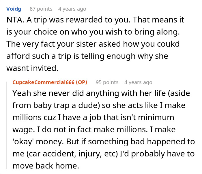 Vacation trip causes rift as woman chooses friend over sister and niblings, sparking family tension and conflict. Vacation trip causes rift as woman chooses friend over sister and niblings, sparking family tension and conflict.