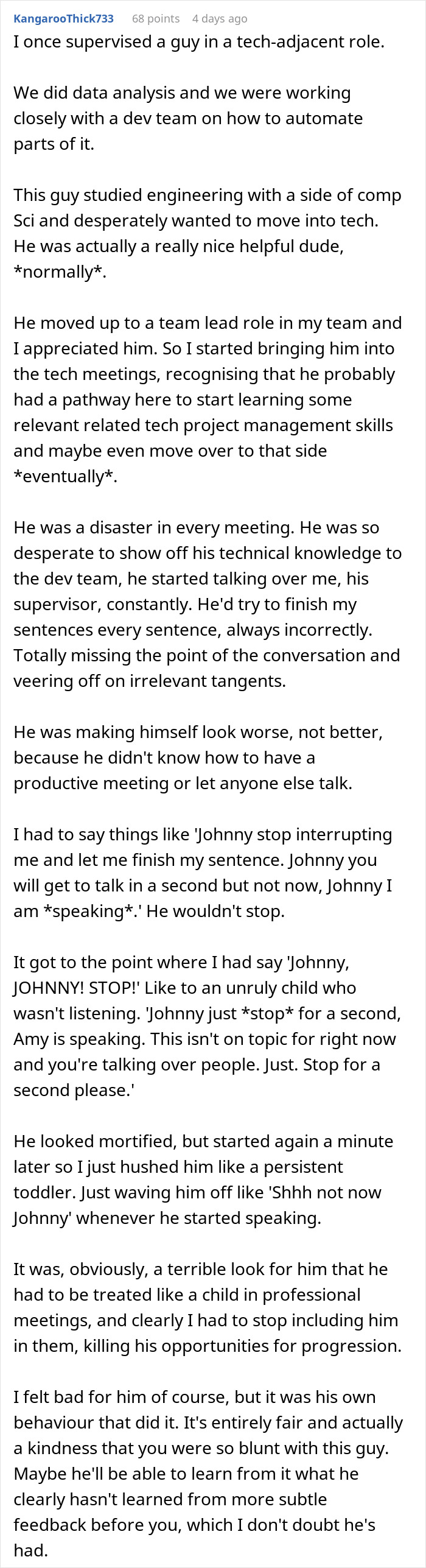 Alt text: Man with a 99 percent chance of getting hired at job interview but blows it in under 15 minutes Alt text: Man with a 99 percent chance of getting hired at job interview but blows it in under 15 minutes