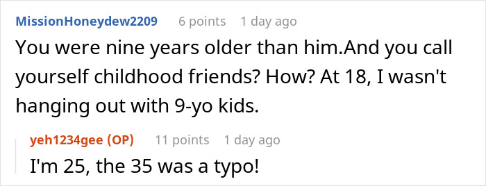 Screenshot of a conversation highlighting a woman revisiting a past breakup after learning her friend was the other woman.